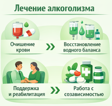 лечение алкоголизма в Вышнем Волочке этапы